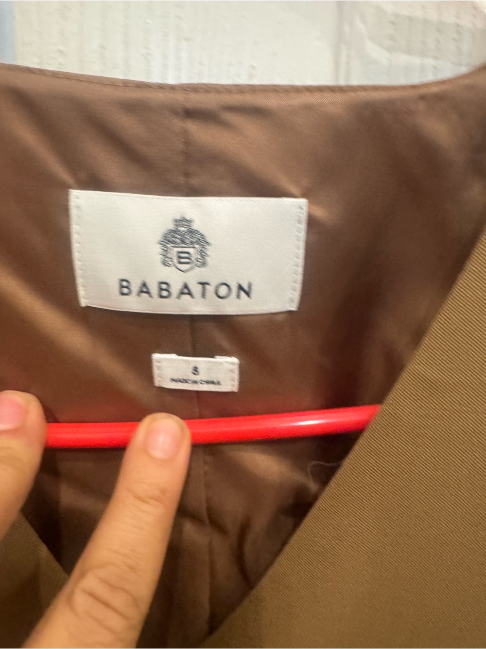 Babaton Brown/Tan woman vest with buttons